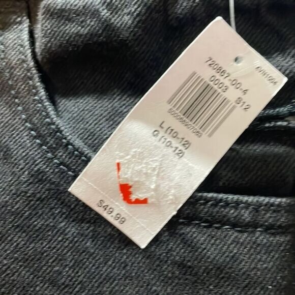 NWT Old Navy Black Overalls Girls Size L 10-12 - Picture 3 of 4